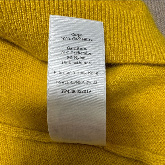 Everlane 100% Cashmere Short Sleeve Crew Neck Sweater - Picture 12 of 12
